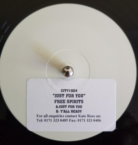 Free Spirits :  Just For You (12", Ltd, TP, W/Lbl)
