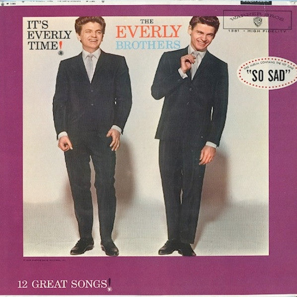 The Everly Brothers* : It's Everly Time (LP, Album, Mono)