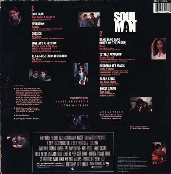 Various : Soul Man (Original Motion Picture Soundtrack) (LP, Comp)