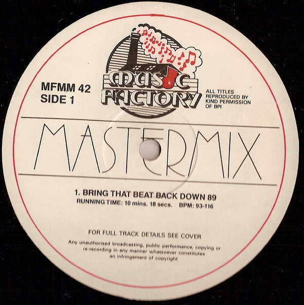 Various : Music Factory Mastermix - Issue No. 42 (2x12")