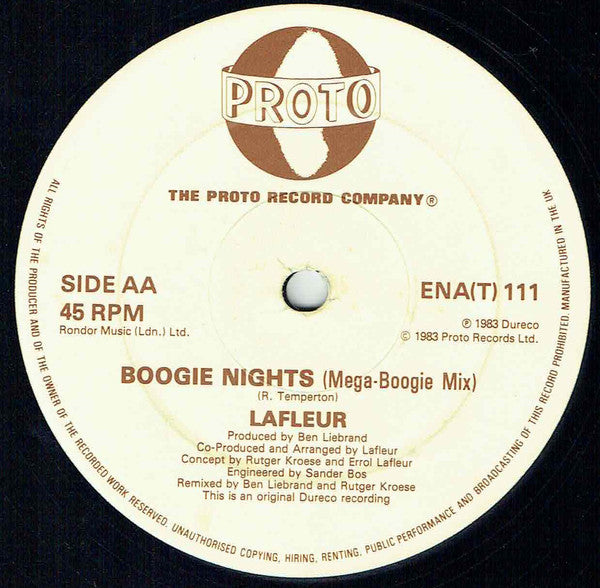 Lafleur : Boogie Nights (12", Cre)