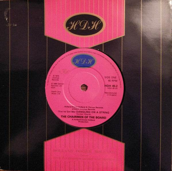 Chairmen Of The Board : (You've Got Me) Dangling On A String / Tricked & Trapped (By A Tricky Trapper) (7", Single)