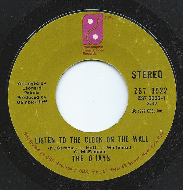 The O'Jays : 992 Arguments (7", Single, Styrene)