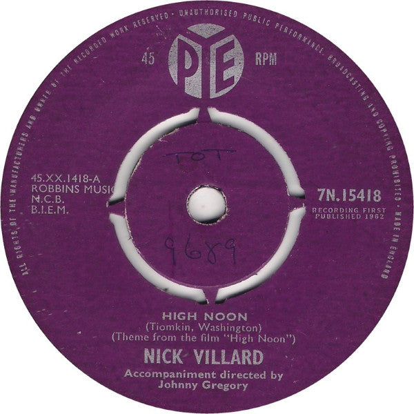 Nick Villard : High Noon (7")