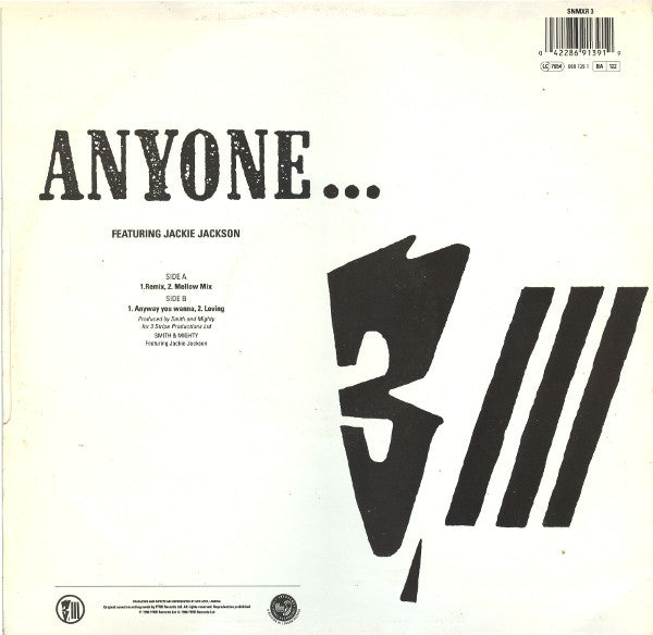 Smith & Mighty : Anyone... (Remix) (12")