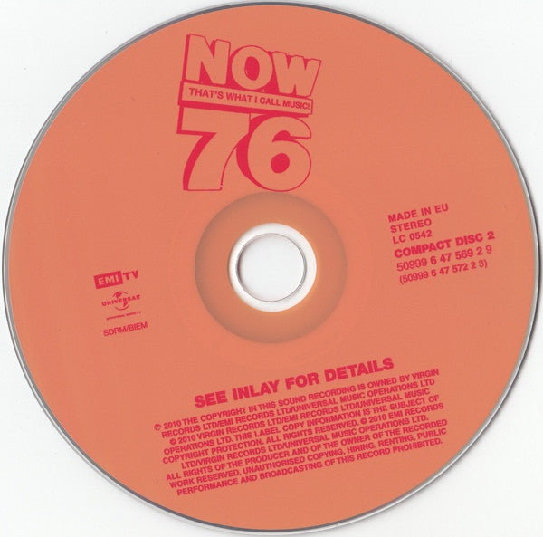 Various : Now That's What I Call Music! 76 (2xCD, Comp)