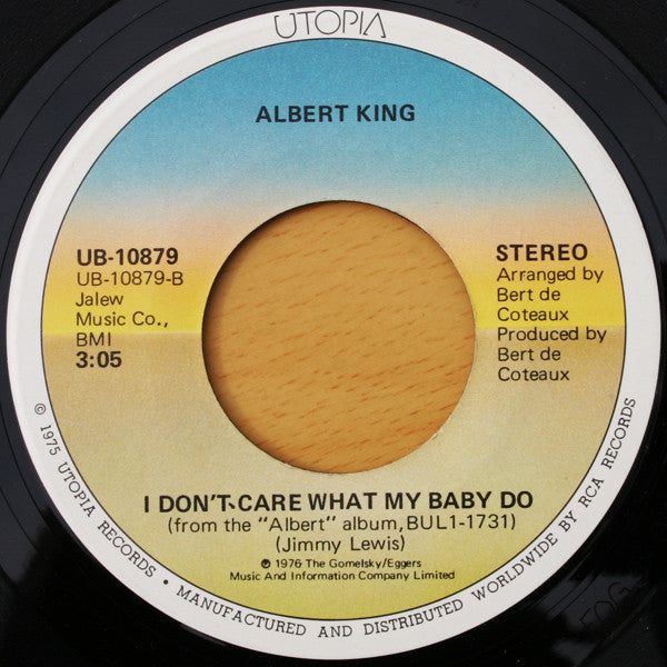 Albert King : Ain't Nothing You Can Do (7", Ind)