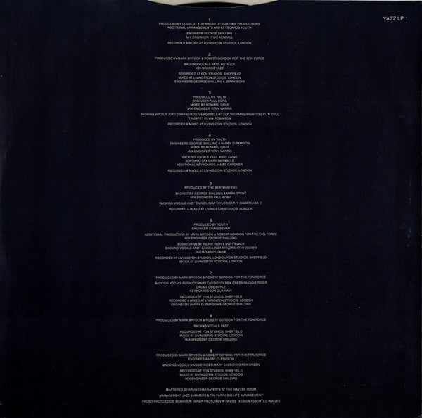 Yazz : Wanted (LP, Album, CBS)