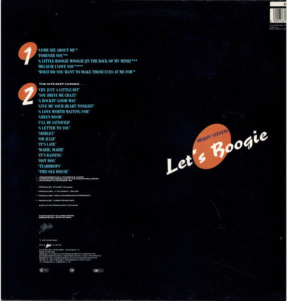 Shakin' Stevens : Let's Boogie (LP, Album)