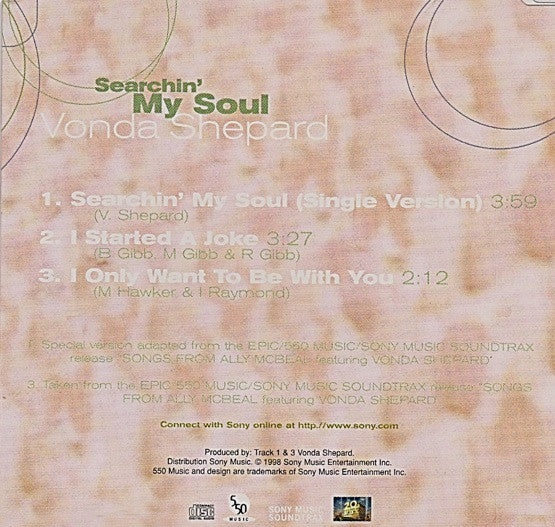Vonda Shepard : Searchin' My Soul (CD, Single)