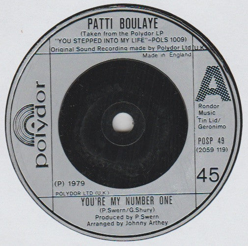 Patti Boulaye : You're My Number One (7", Sil)