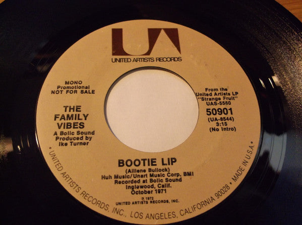 The Family Vibes : Bootie Lip / Soppin' Molasses (7", Mono, Promo)