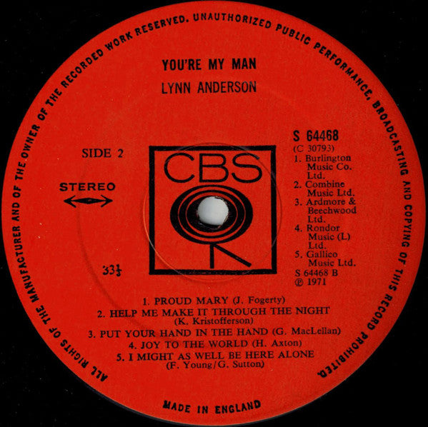 Lynn Anderson : You're My Man (LP, Album)