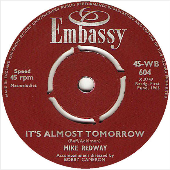 The Typhoons / Mike Redway : This Boy / It's Almost Tomorrow (7", Single)