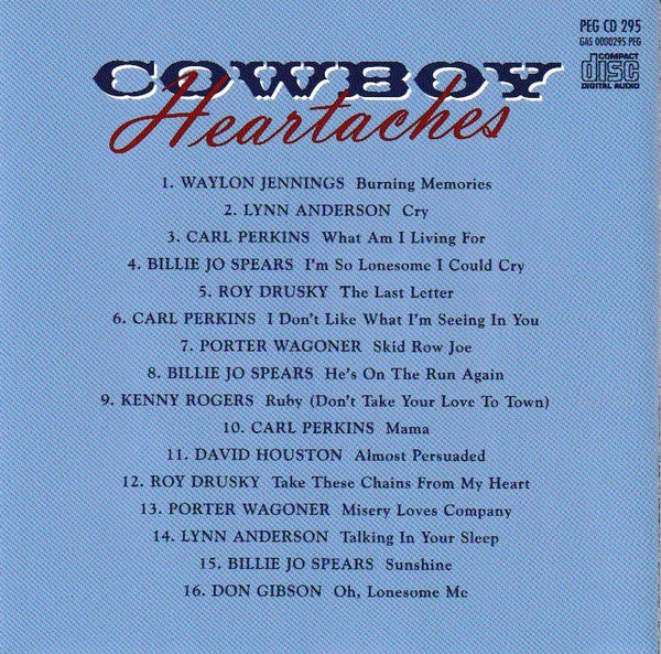 Various : Cowboy Heartaches (CD, Comp)