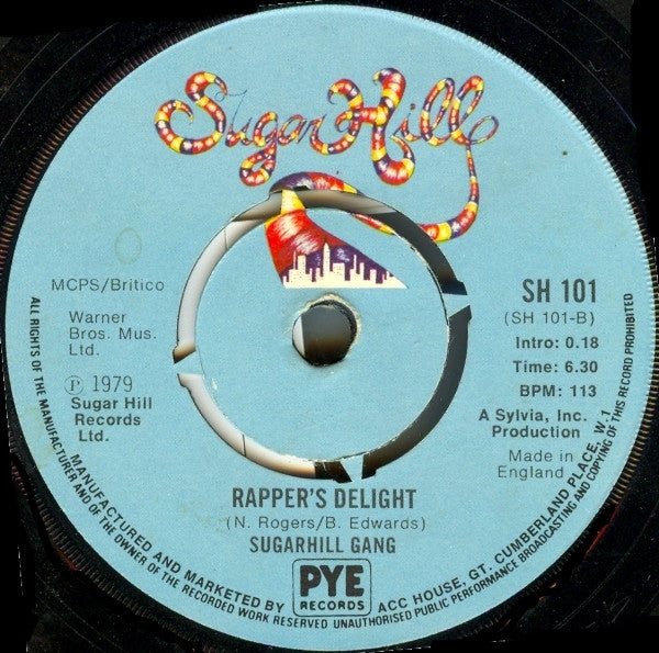Sugarhill Gang : Rapper's Delight (7", Single, Kno)