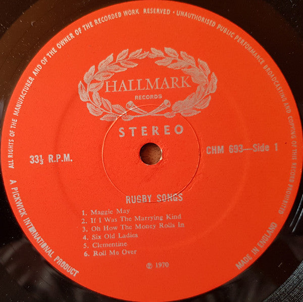 The Shower-Room Squad : Sinful Rugby Songs (LP, UK )