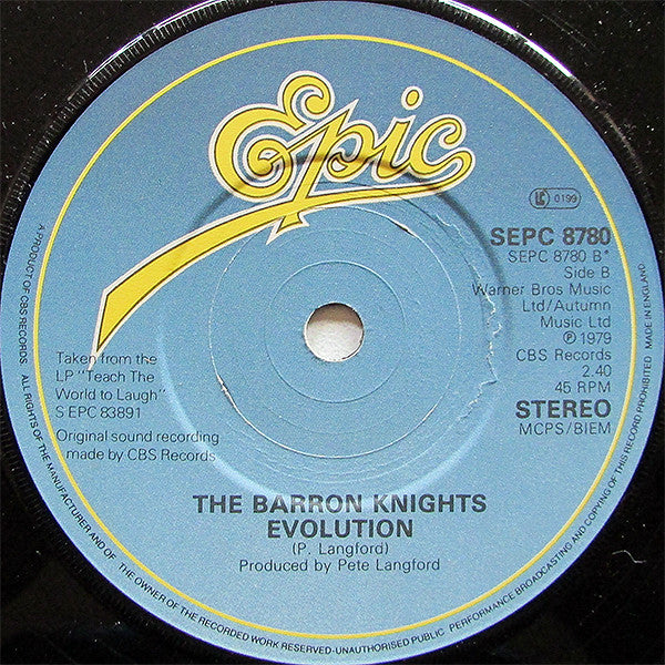 The Barron Knights : We Know Who Done It (Pt 1) (Cars) (7", Single)