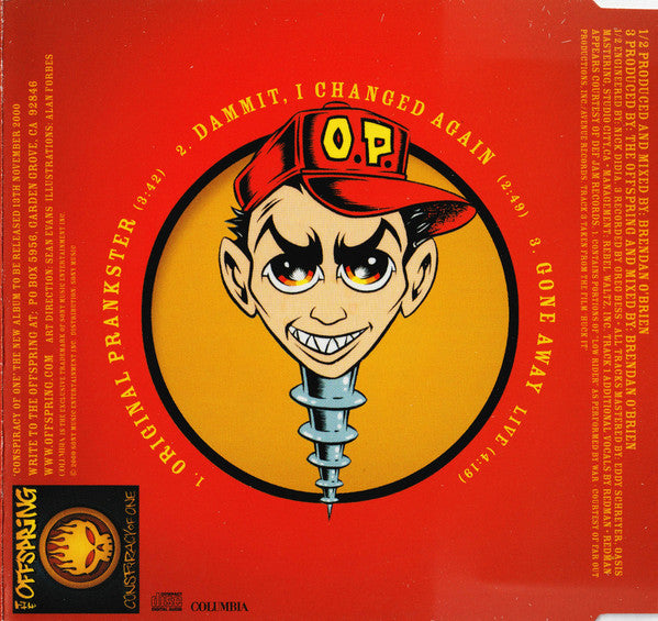 The Offspring : Original Prankster (CD, Single)
