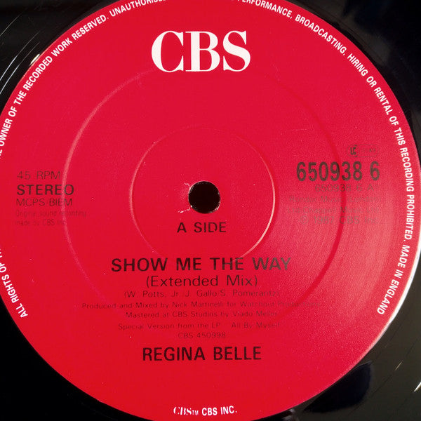 Regina Belle : Show Me The Way (12", Single, RE)