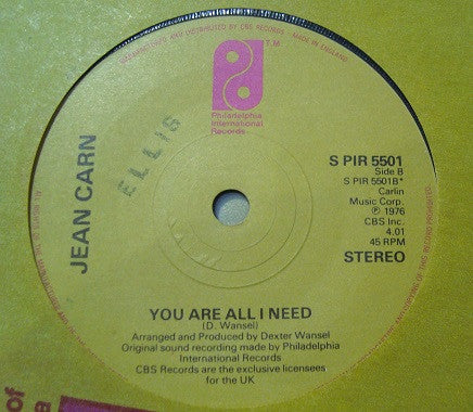 Jean Carn : If You Wanna Go Back (7", Single)