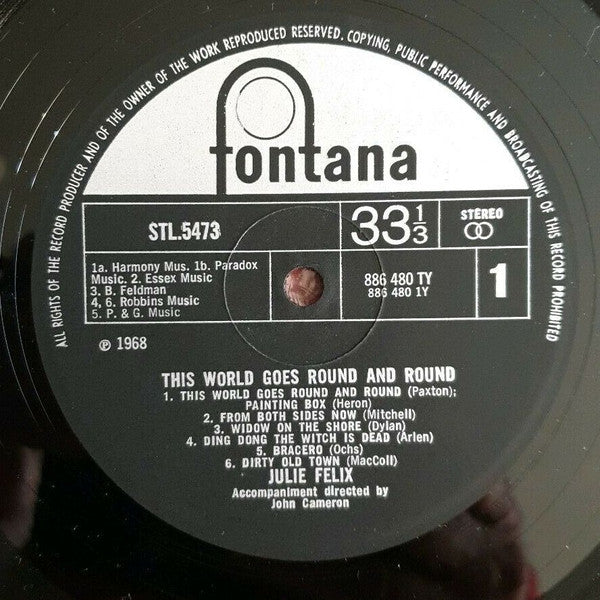 Julie Felix : This World Goes Round & Round (LP, Album)