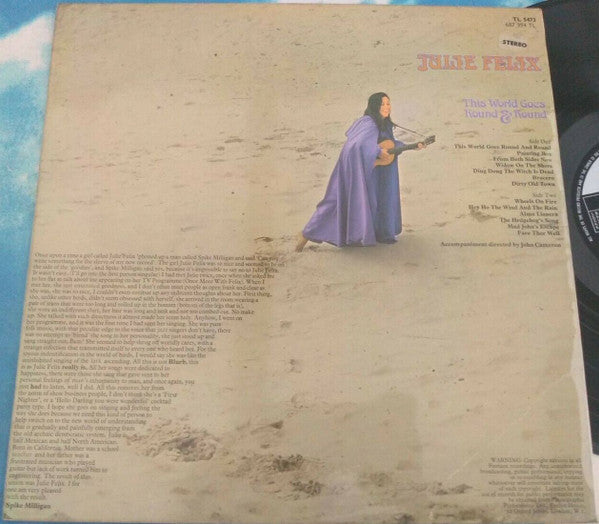 Julie Felix : This World Goes Round & Round (LP, Album)