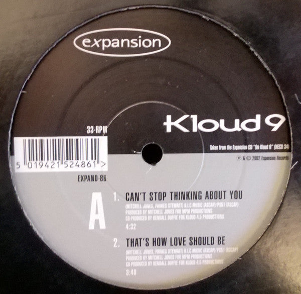 Kloud 9 Featuring Incognito : Can't Stop Thinking About You (12", EP)