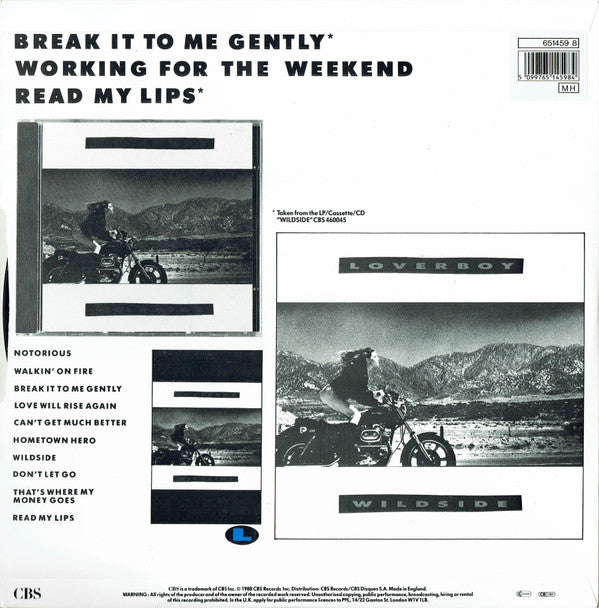 Loverboy : Break It To Me Gently (12", Maxi, Ltd)