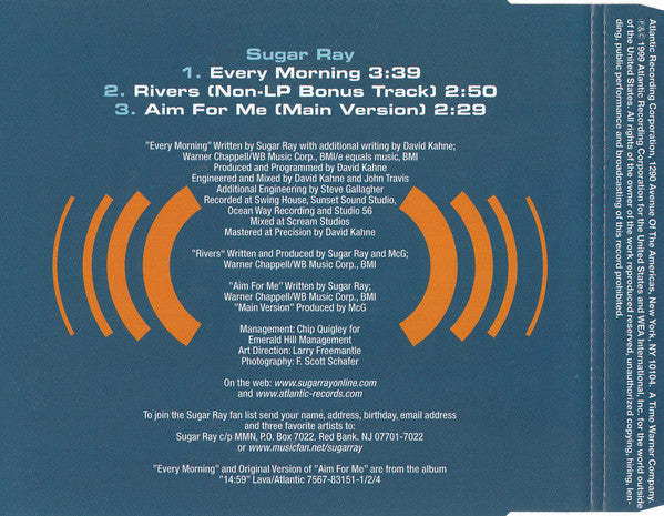 Sugar Ray (2) : Every Morning (CD, Single)