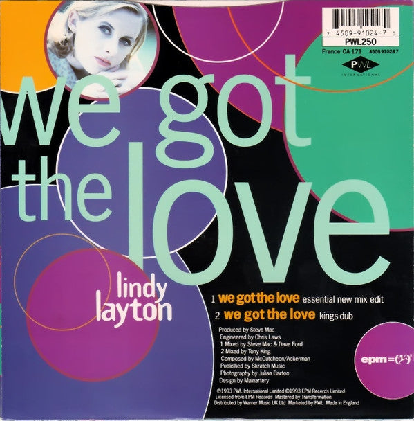 Lindy Layton : We Got The Love (The '93 Remixes) (7", Single)