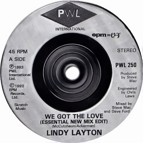 Lindy Layton : We Got The Love (The '93 Remixes) (7", Single)