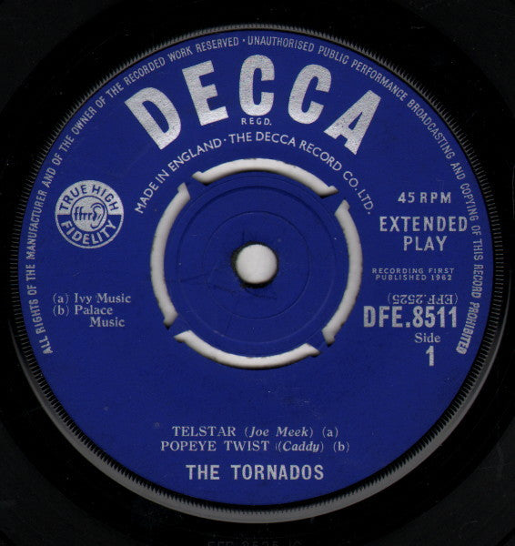 The Tornados : Telstar (7", EP, Mono)