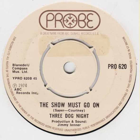 Three Dog Night : Play Something Sweet (Brickyard Blues) (7")