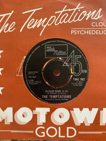 The Temptations : Cloud Nine / Psychedelic Shack (7", Single)