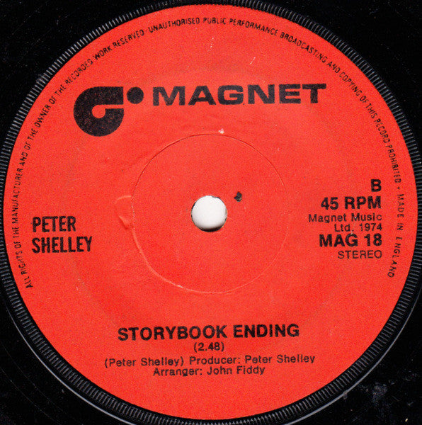 Peter Shelley : Bye, Bye (7", Sol)