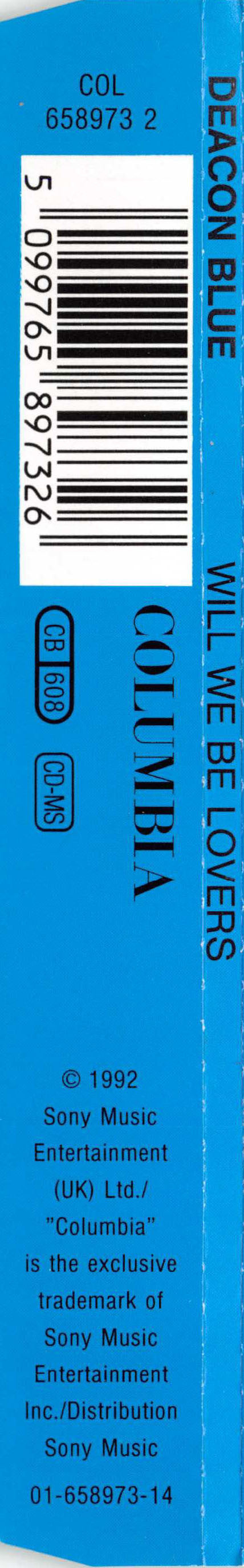 Deacon Blue : Will We Be Lovers (CD, Maxi)