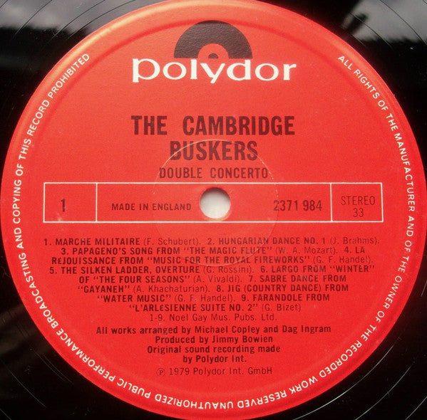 The Cambridge Buskers : Double Concerto (LP)