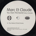 Marc Et Claude : You Own The Sound Album Sampler (12", Promo, Smplr)