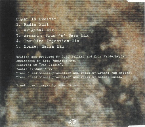 CJ Bolland : Sugar Is Sweeter (CD, Single)