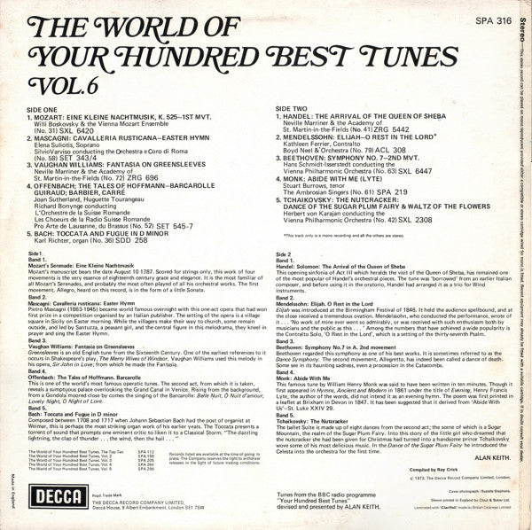 Various : The World Of Your Hundred Best Tunes Vol. 6 (LP, Comp)