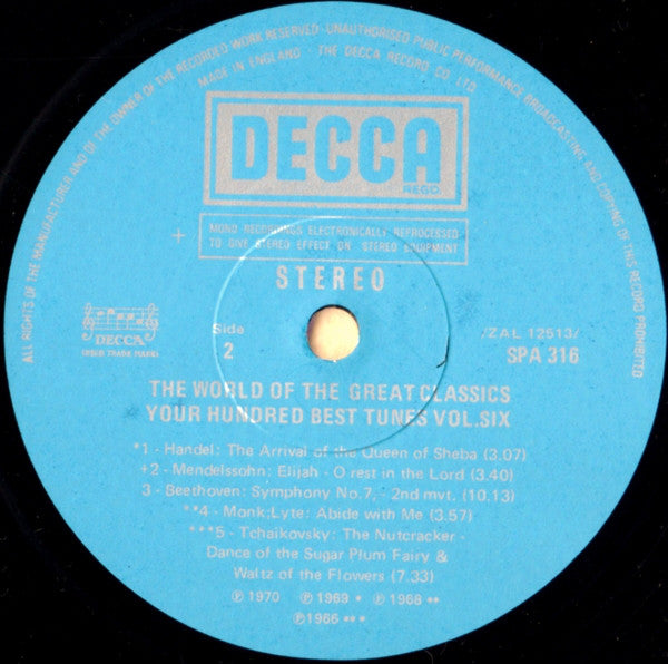 Various : The World Of Your Hundred Best Tunes Vol. 6 (LP, Comp)