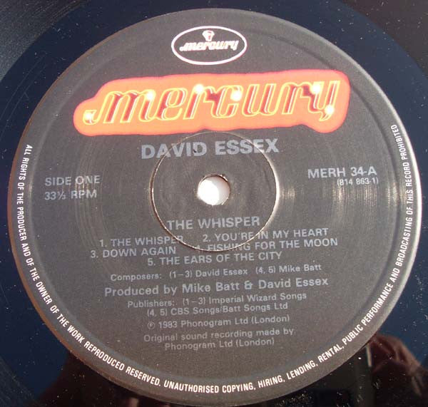 David Essex : The Whisper (LP, Album)