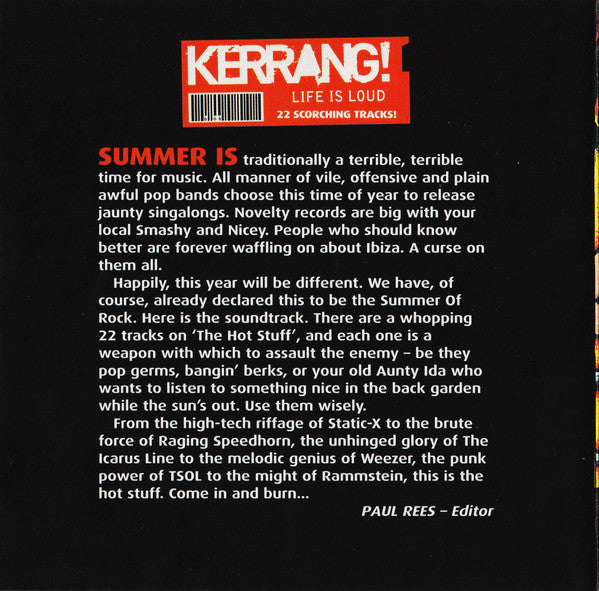 Various : The Hot Stuff. The Noise Of Summer (CD, Comp)