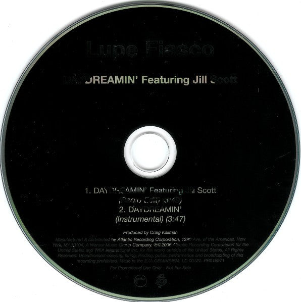 Lupe Fiasco Featuring Jill Scott : Daydreamin' (CD, Single, Promo)