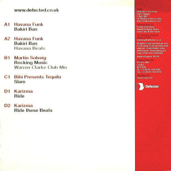 Various : Defected Miami '04 (Special Promo Sampler Part 2) (2x12", Promo, Smplr)
