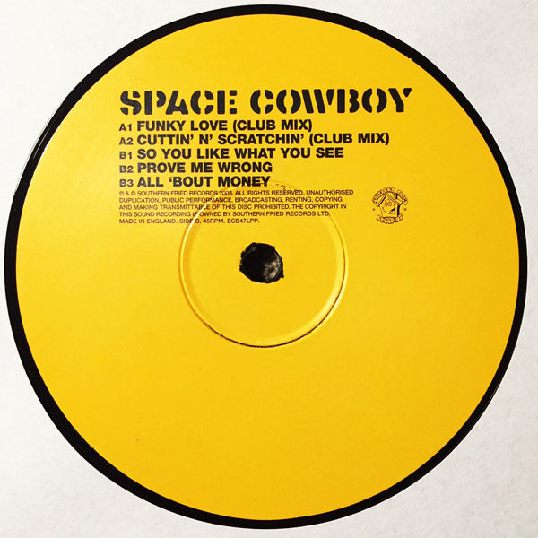 Space Cowboy : Across The Sky Sampler (12", Smplr)