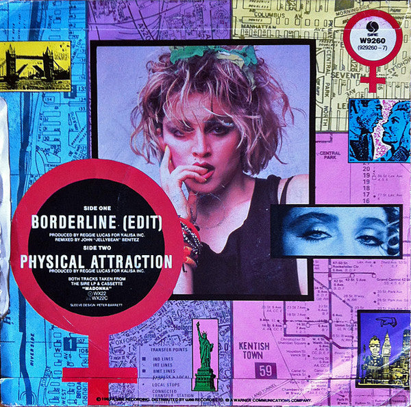Madonna : Borderline (7", Single, Sil)