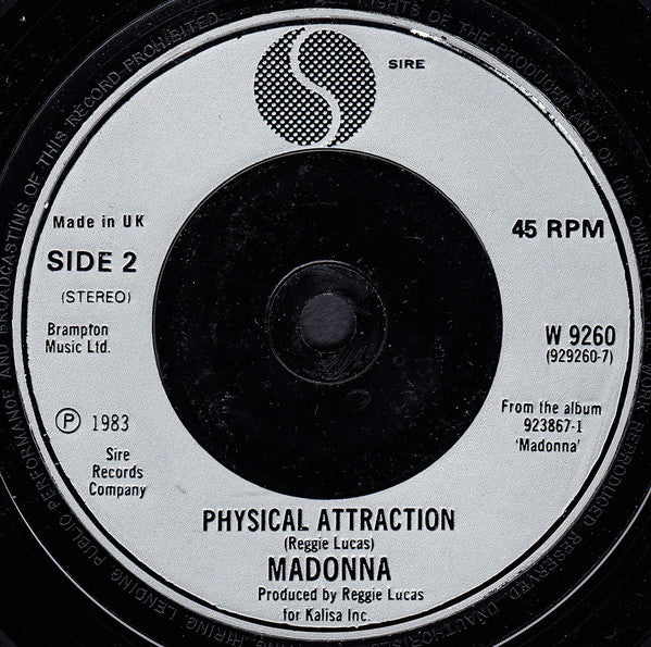 Madonna : Borderline (7", Single, Sil)