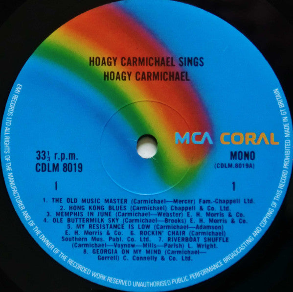Hoagy Carmichael : Hoagy Carmichael Sings Hoagy Carmichael (LP, Comp, Mono)